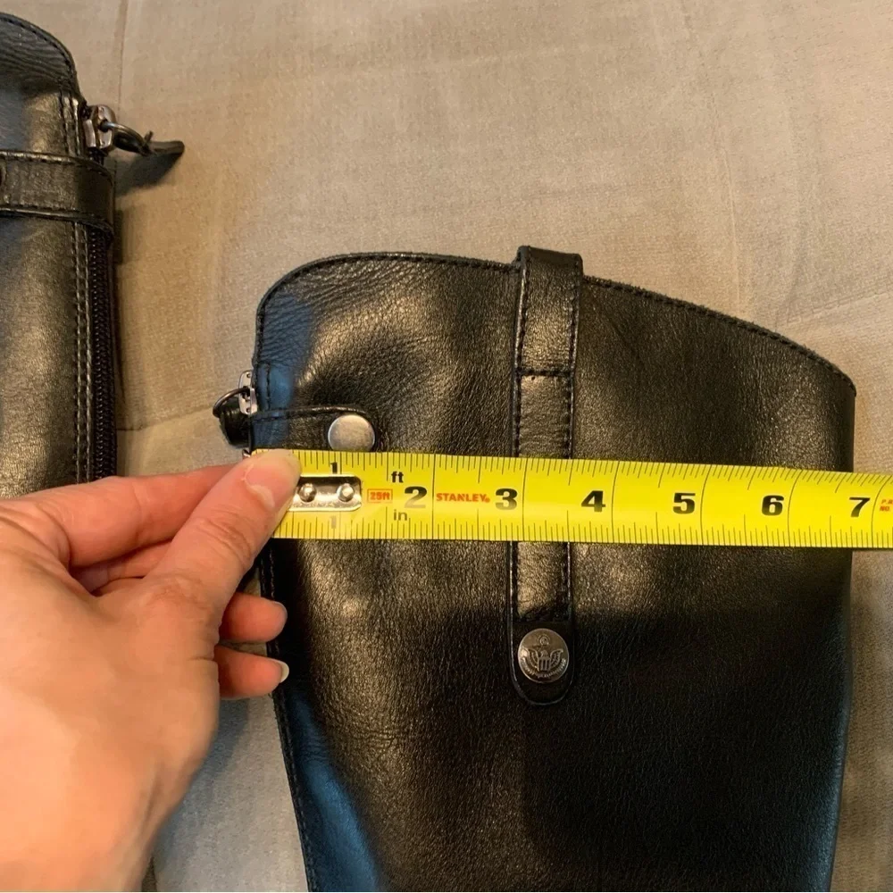 Anthropologie Matisse Yorker Boots Equestrian Riding Black Leather 6.5